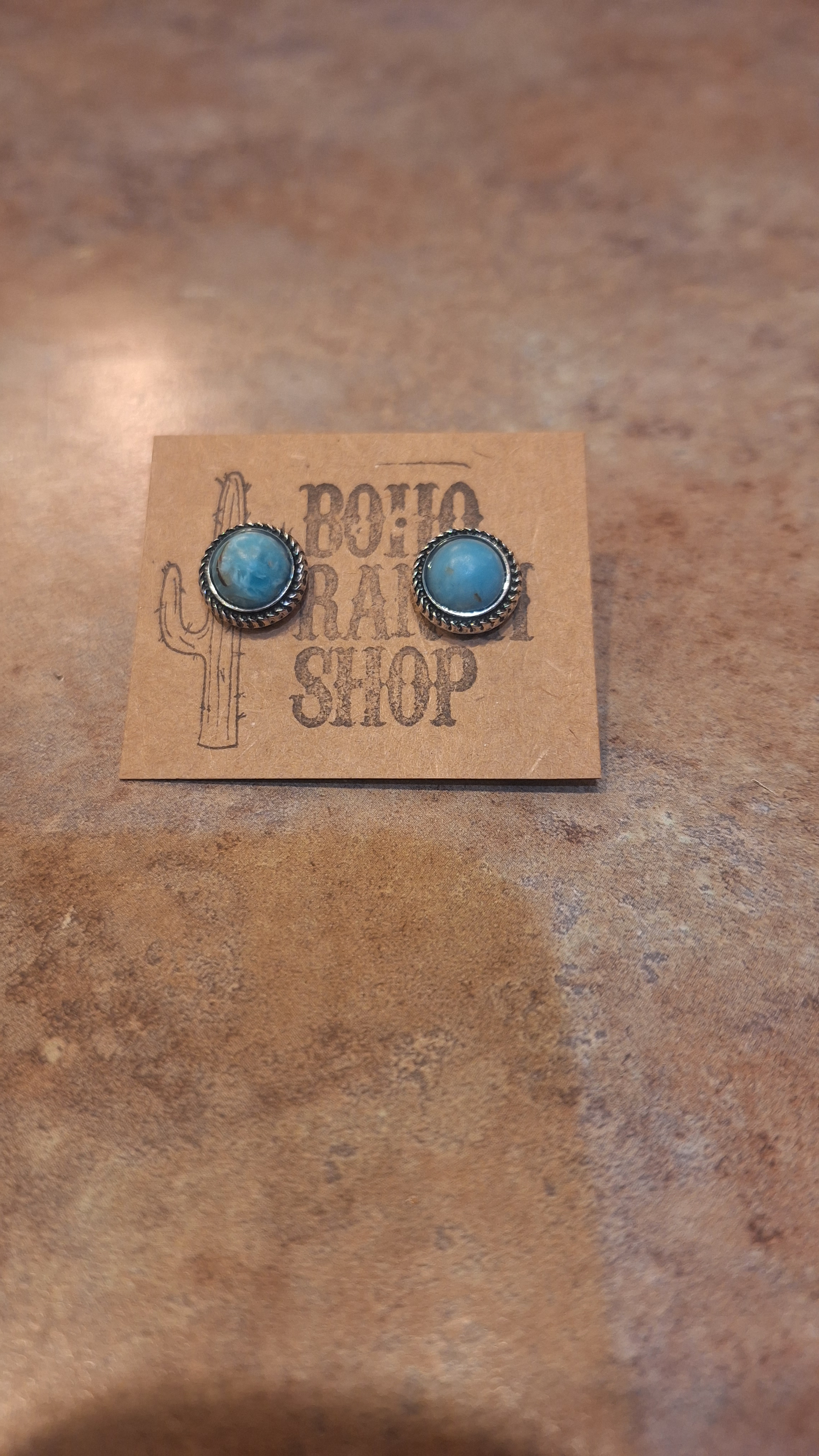 Western Mini Stone Stud Earrings