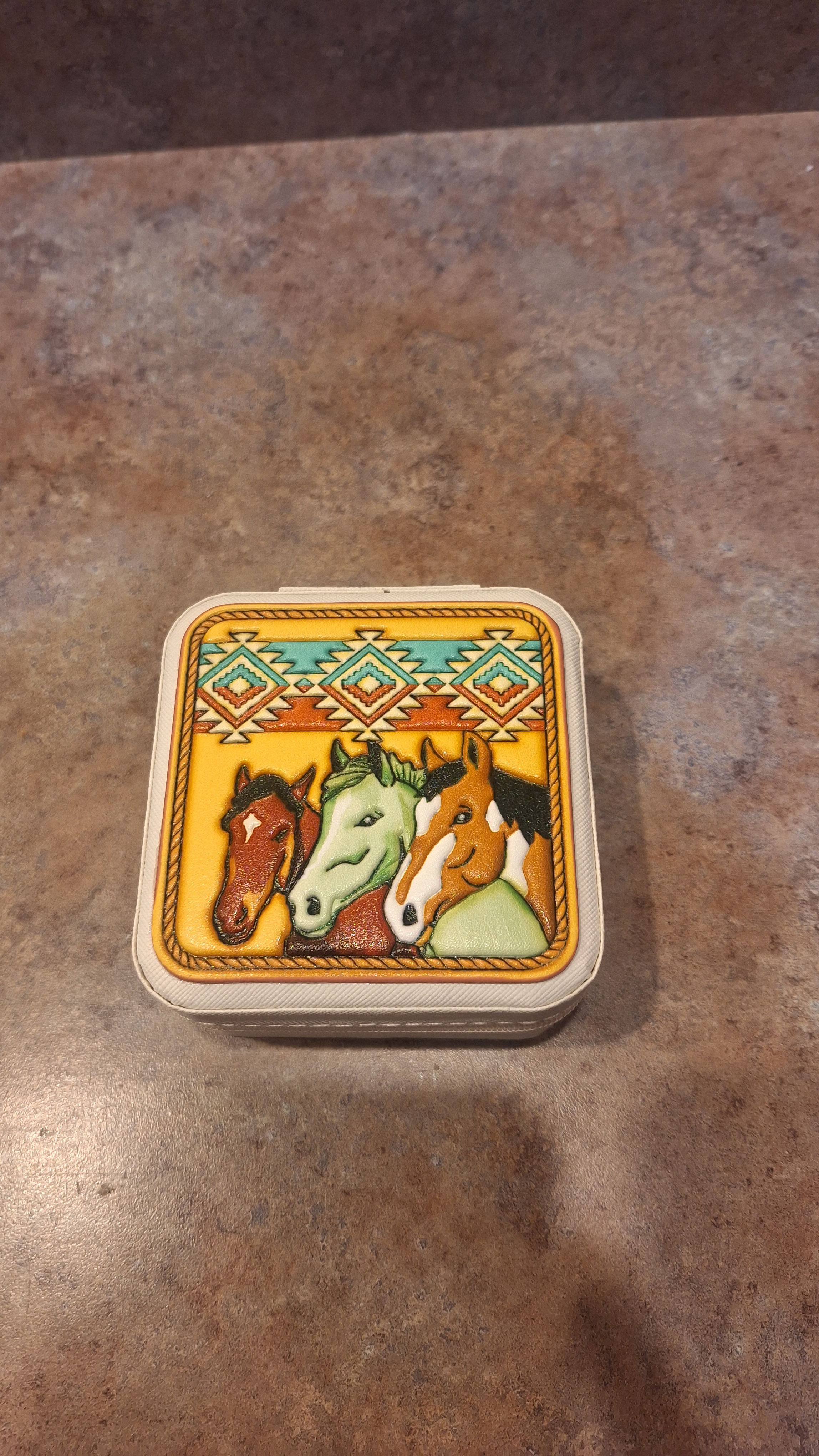 Western Travel Jewelry Box