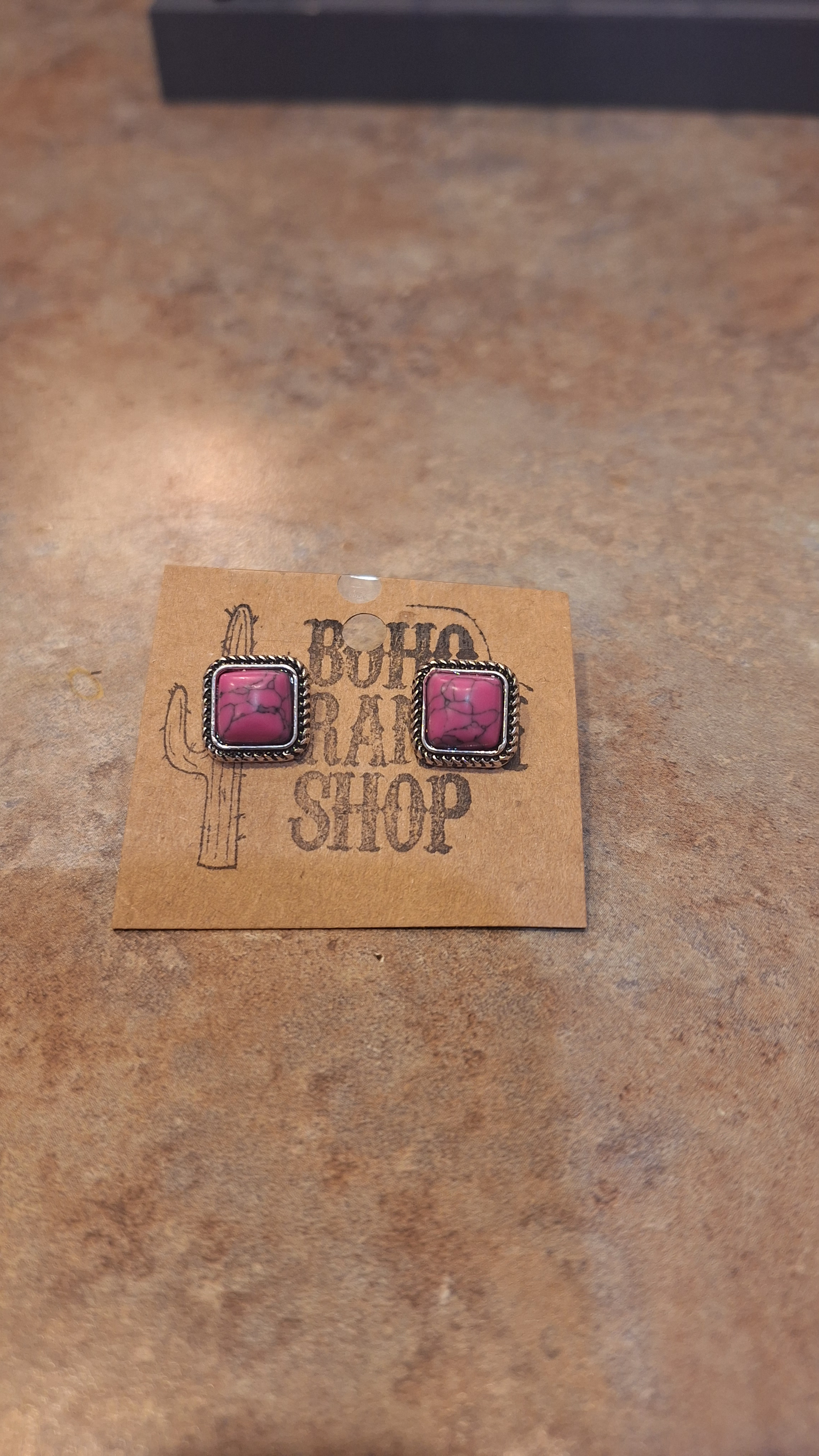 Western Stone Mini Stud Earrings