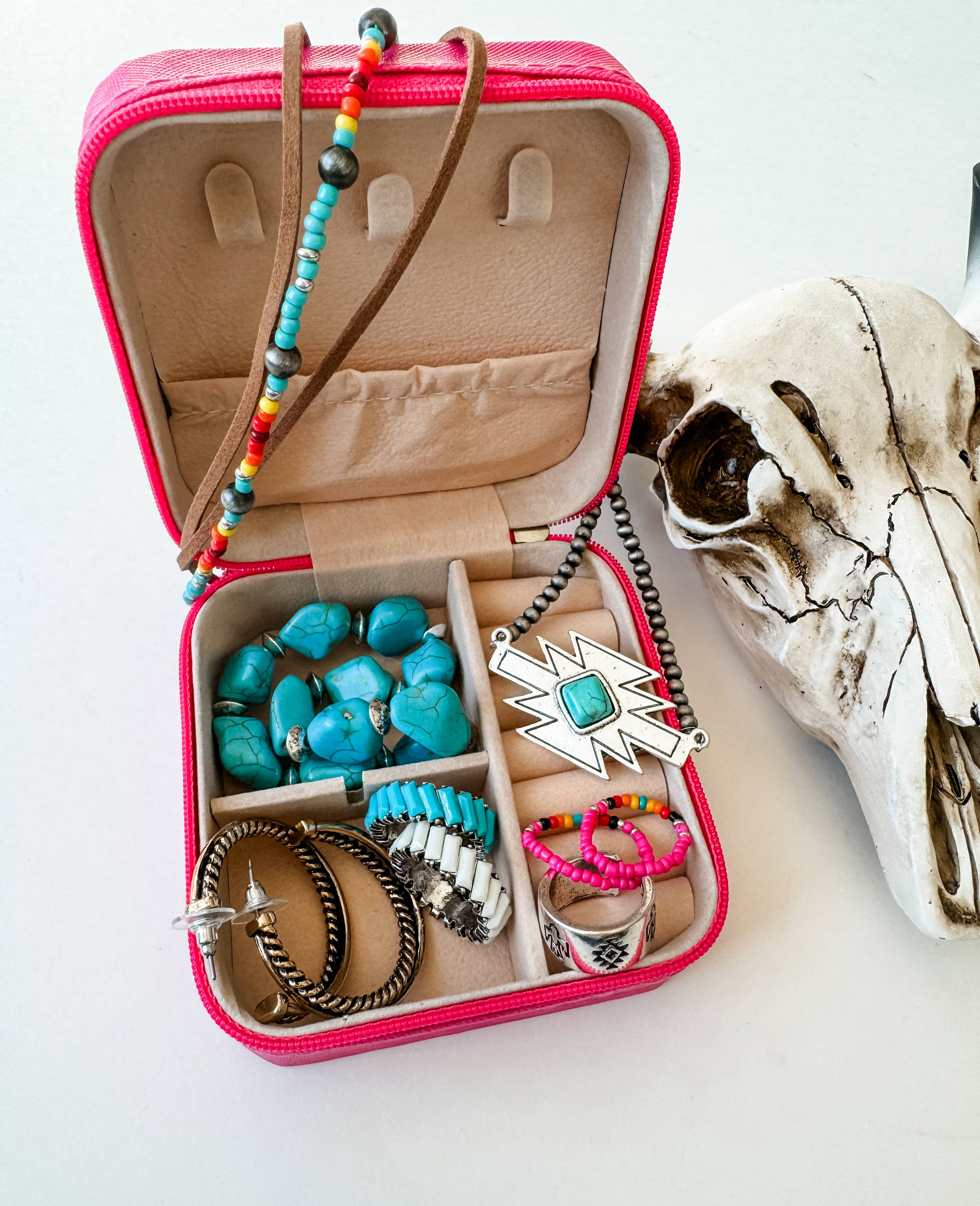 Travel Jewelry Box- HIGHLAND COW
