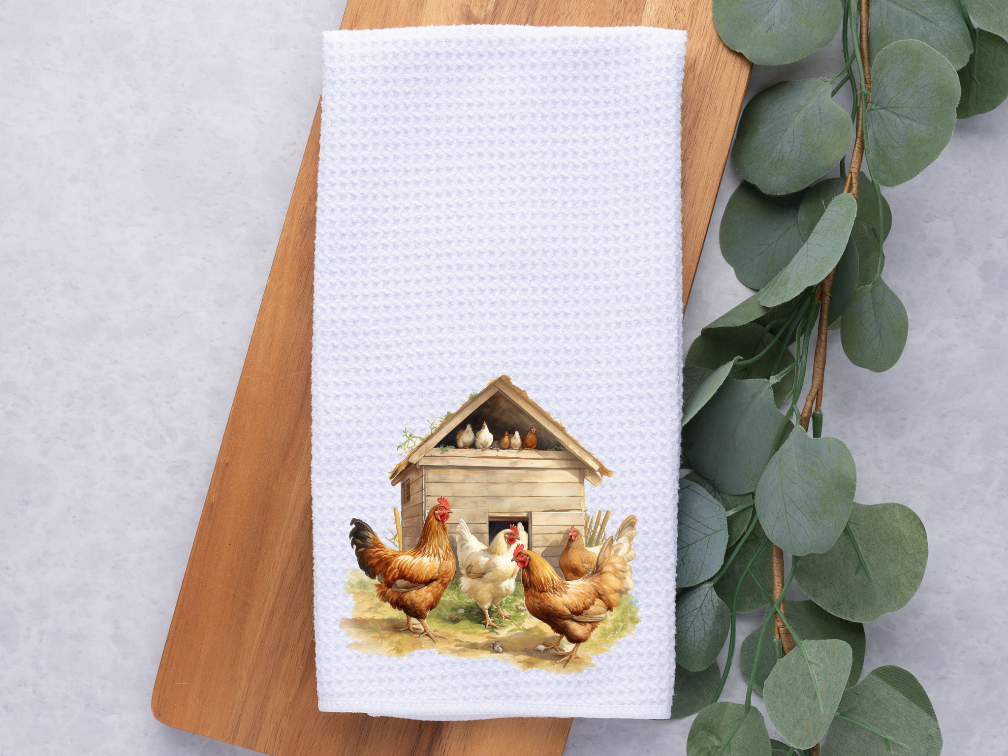 Hen House, Chicken Lovers, Chicken Coop Dish / Hand Towel
