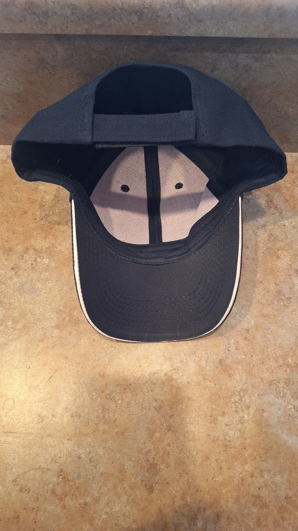 Navy and White Baseball Hat