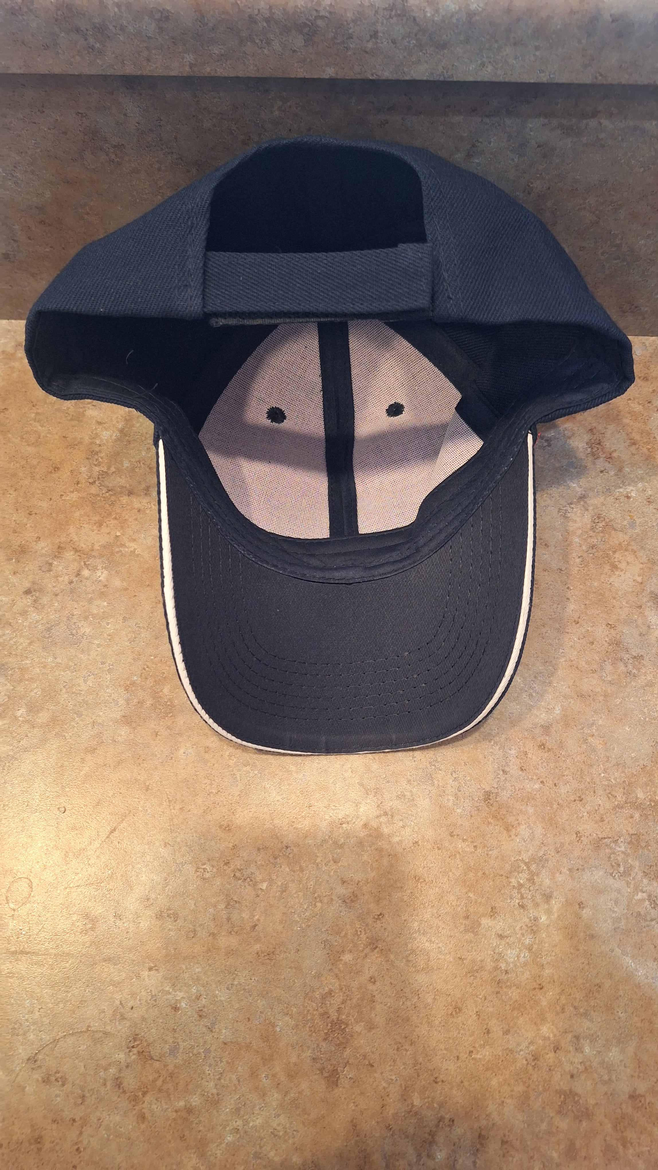 Navy and White Baseball Hat
