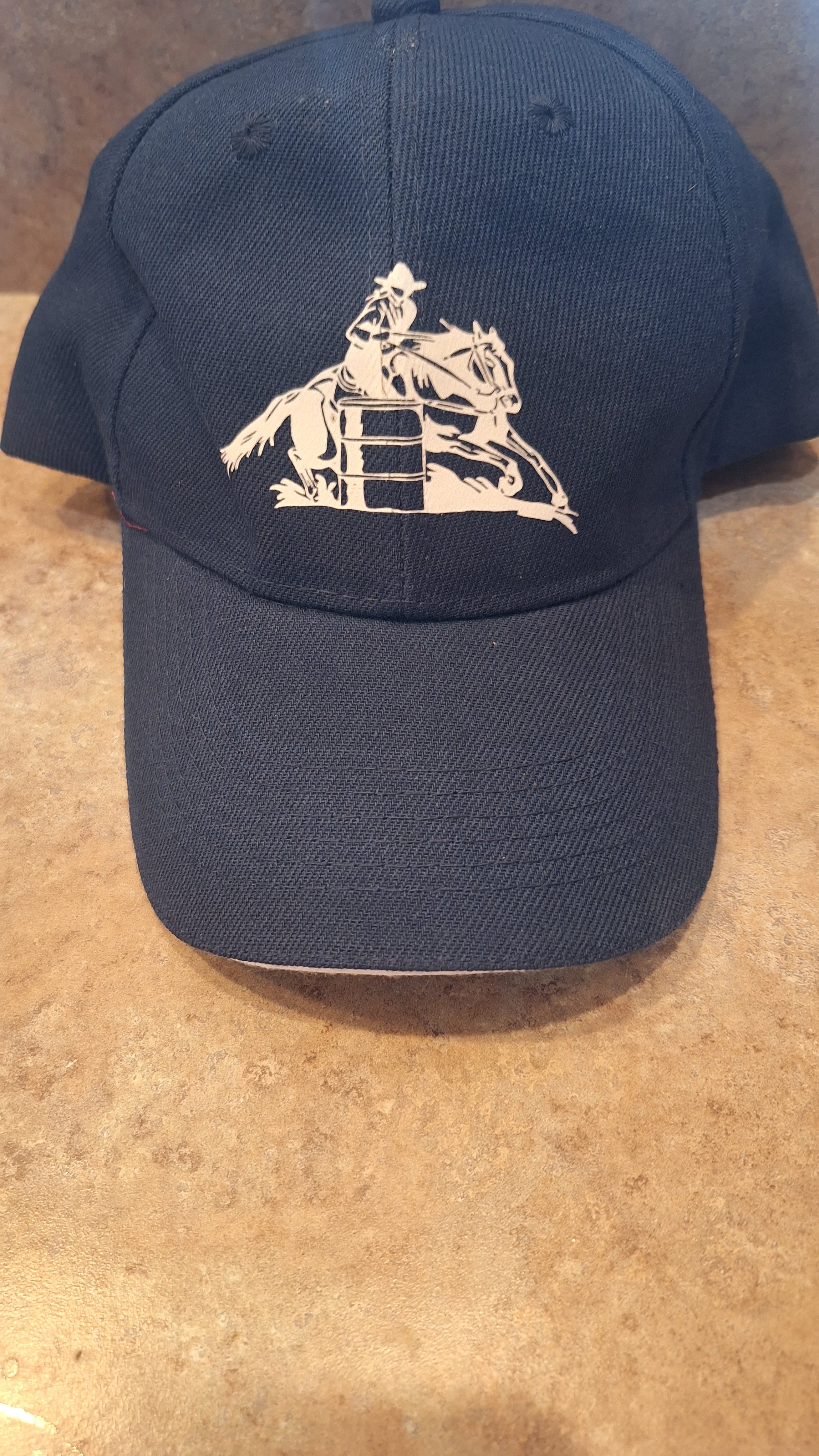 Navy and White Baseball Hat