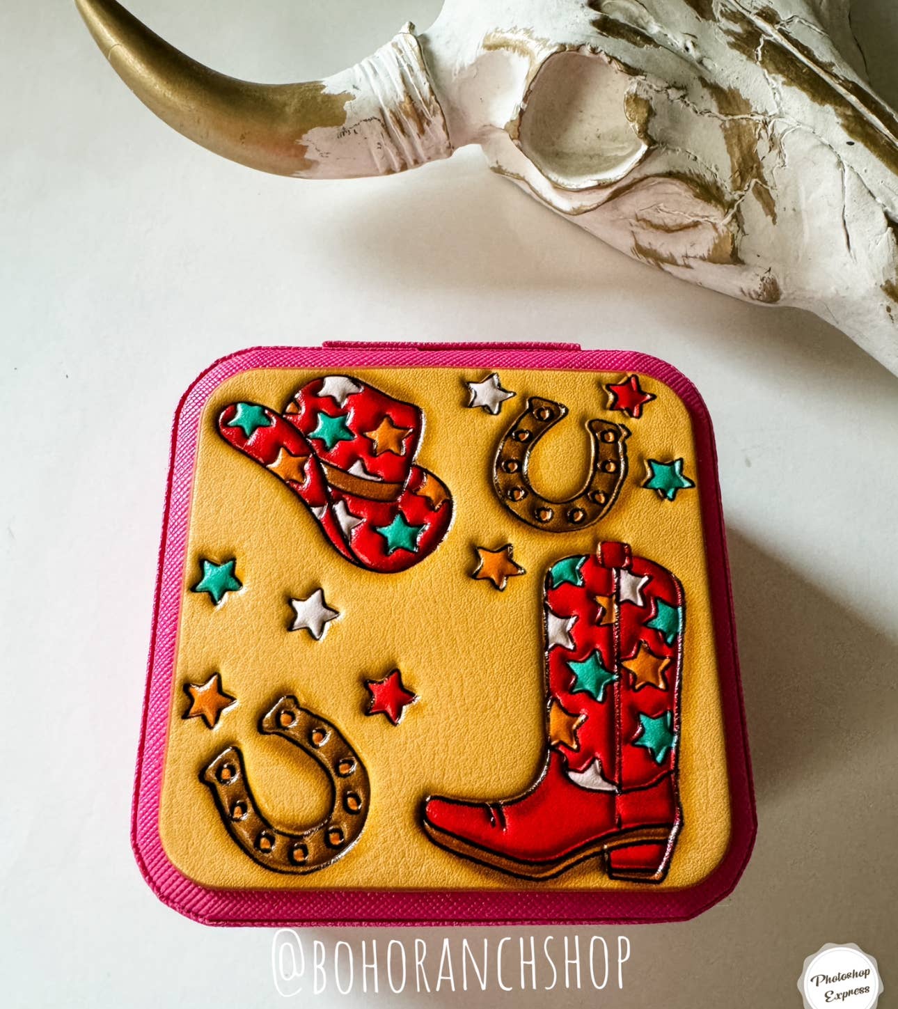 Travel Jewelry Box- HIGHLAND COW